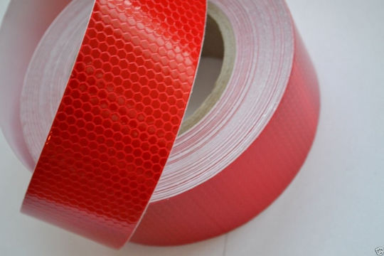 Adhesive Reflective Tape Red L1m