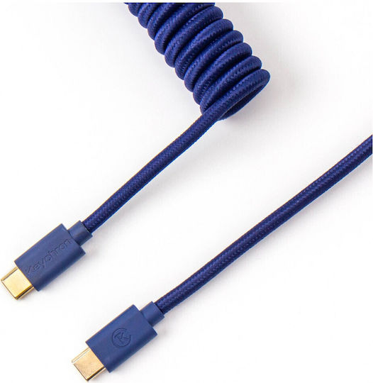 Keychron Spiral USB 2.0 Cable USB-C male - USB-C Blue 1.36m (Cab-L)