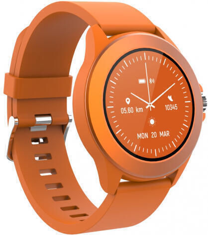 Forever Colorum CW-300 43mm Smartwatch με Παλμογράφο (Πορτοκαλί)