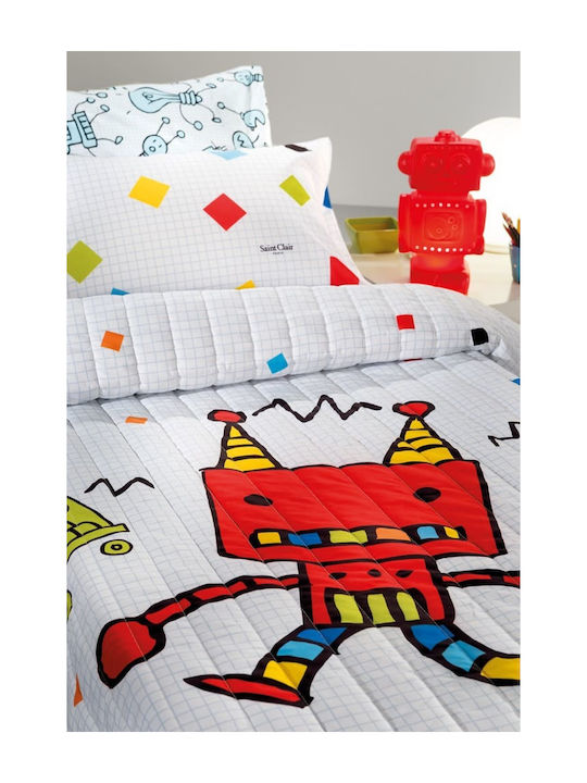 Saint Clair Robot Kids Pillowcase 50x70cm Multicolour