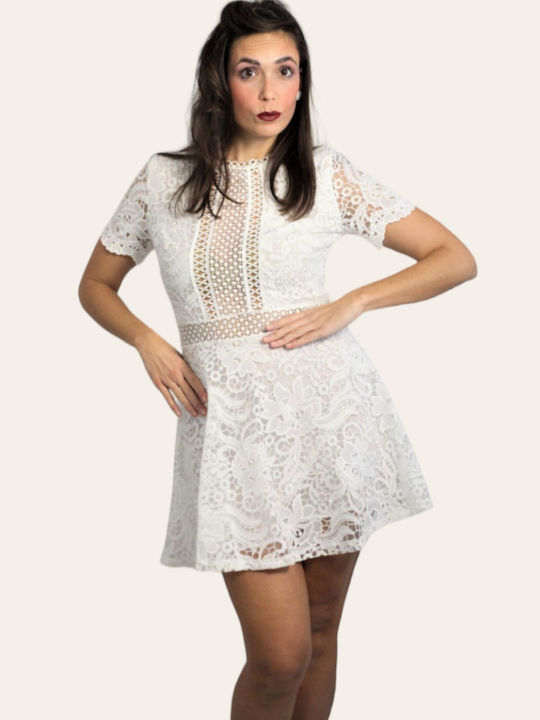 Freestyle Summer Mini Dress White