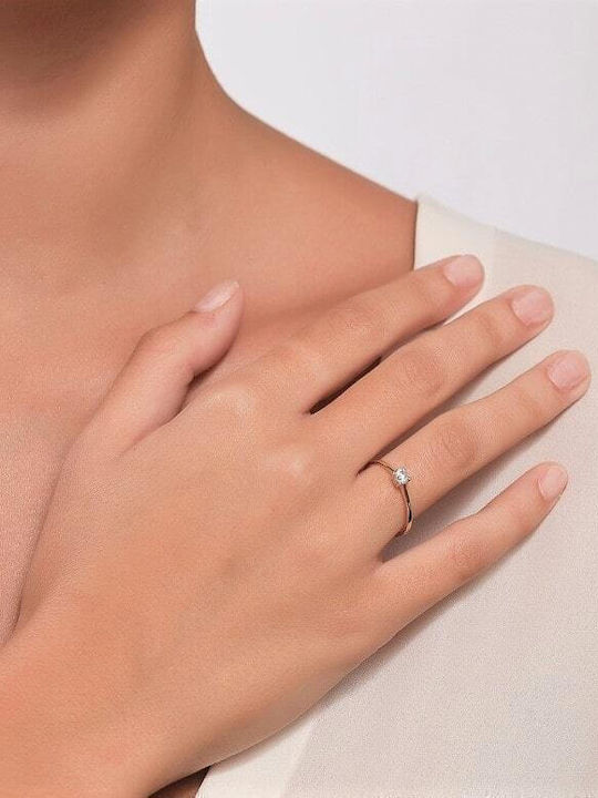 Eforo Inel Solitar din Aur 14K