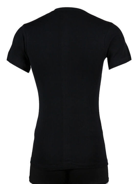 A.A UNDERWEAR Men's Short Sleeve Undershirt Black