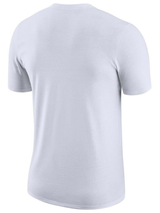 Nike T-shirt Bărbătesc cu Mânecă Scurtă Alb