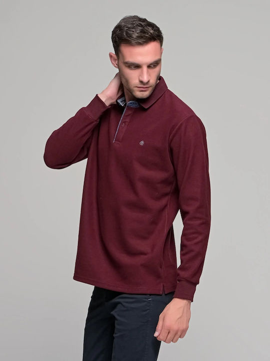Polo T-Shirt Burgundisch