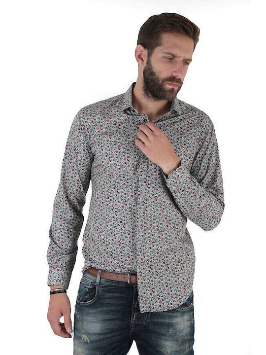 Stefan Fashion Men's Shirt Long Sleeve Cotton Multicolour