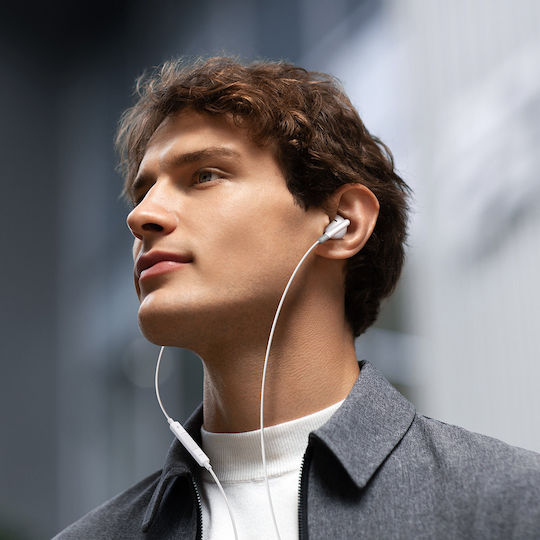 Joyroom JR-EW01 In-ear Handsfree με Βύσμα 3.5mm Λευκό