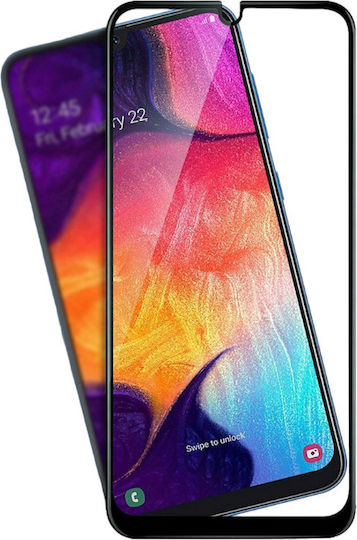 5D 0.33мм Пълно лепило Закалено стъкло за цялото лице Черен (Galaxy A70)