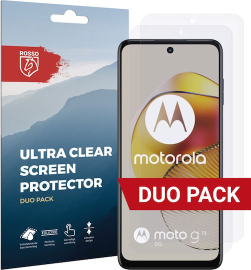 Rosso Ultra Clear Displayschutzfolie 2Stück (Motorola Moto G73)