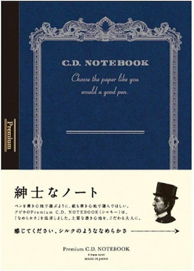 Apica Notebook Premium Notizbuch 96 Blätter A6 Geregelt Blau