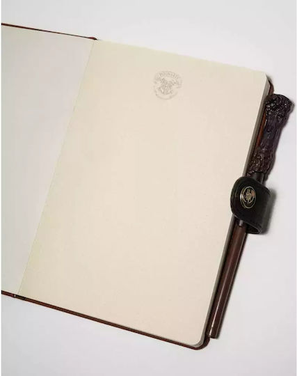 Logigraf Notebook 90 Sheets A5 with Dots and Pen Holder Brown