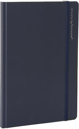 Pininfarina Segno Carnet 128 Foi A5 cu Pagini Albe Albastru