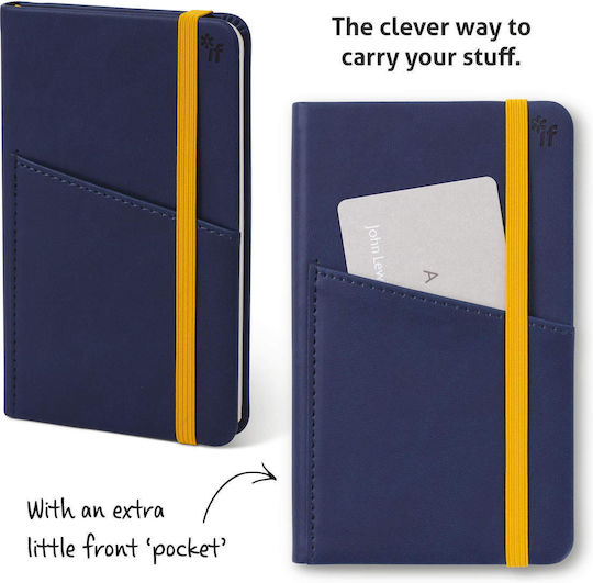 BooKaRoo Notebook A6 with Blank Pages Blue