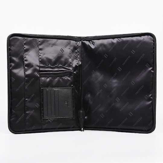 Hexagona Clipboard Bifold Conference for Paper A4 Black 1pcs