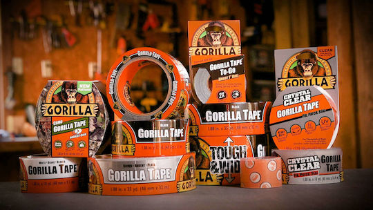 Gorilla Handy Roll Self-Adhesive Fabric Tape Black 25mmx9.14m 1pcs