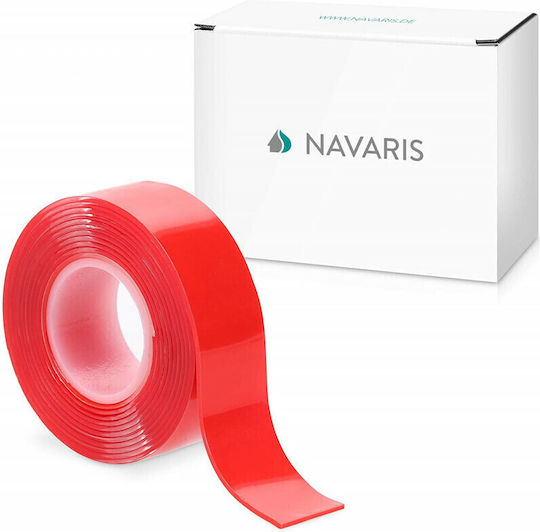 Navaris Αυτοκόλλητη Ταινία Διπλής Όψης Διάφανη 1.5mx19mm 6τμχ