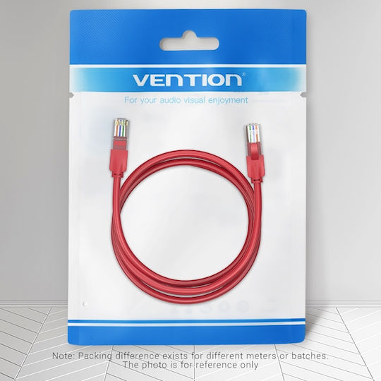 Vention U/UTP Cat.6 Ethernet Network Cable 1m Red 1pcs