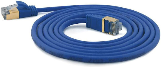 Wantec U/FTP (STP) Cat.6a (Gigabit) Καλώδιο Δικτύου Ethernet 25m Μπλε