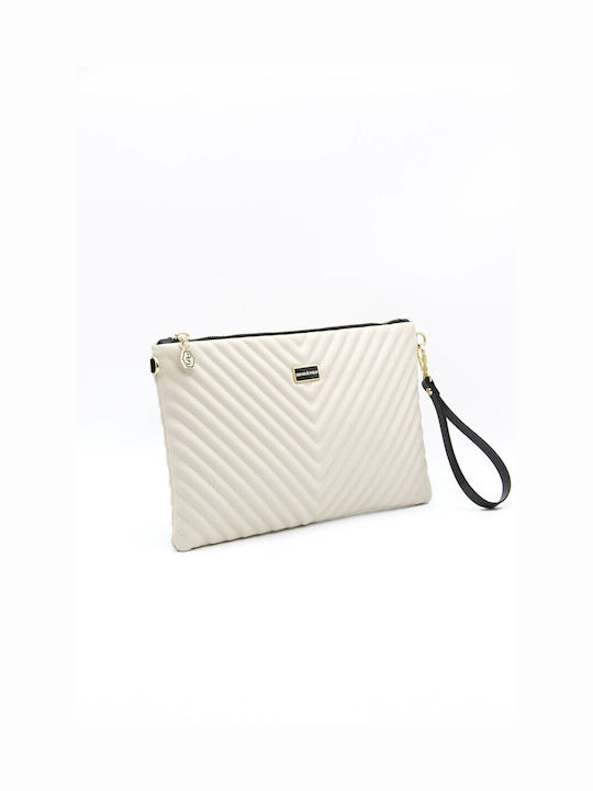 Women's Beige Clutch