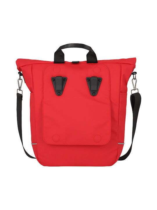 Travelite Handbag with Zipper & Adjustable Strap Red