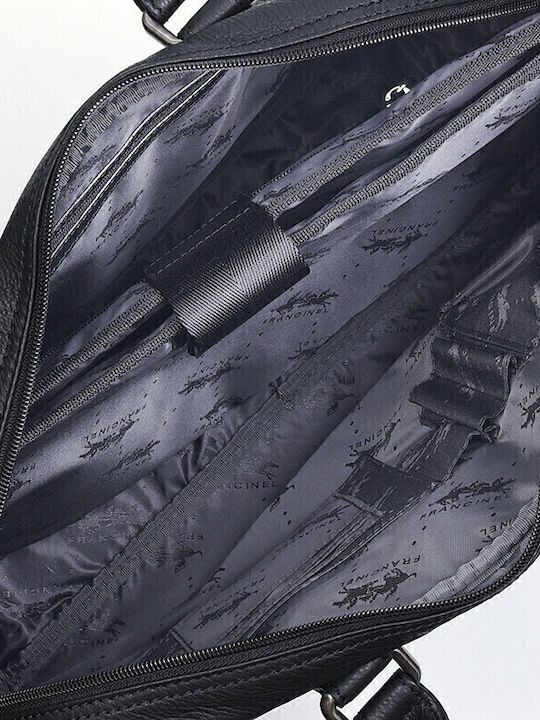 Leder Herrentasche Geldbörse Schwarz