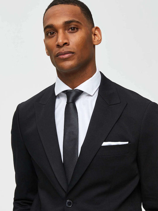 Selected Men's Tie Silk Monochrome in Gray Color