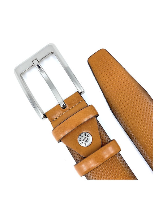 Men's Belt Leather Tabac Brown