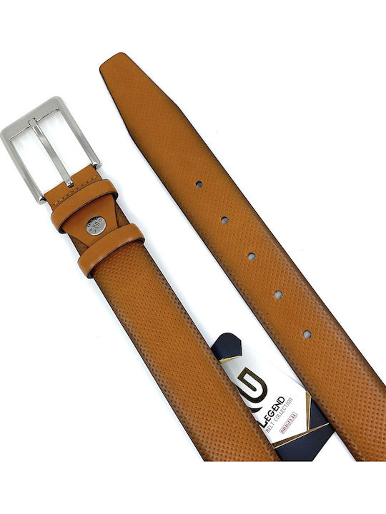 Men's Belt Leather Tabac Brown