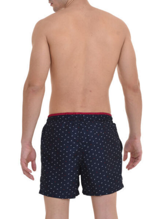 MiandMi Herren Badebekleidung Shorts Schwarz mit Mustern