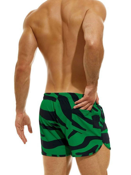 Modus Vivendi Men's Swimwear Shorts Green with Patterns