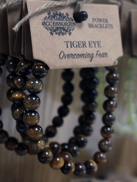 Bracelet Tiger Eye made of Cord