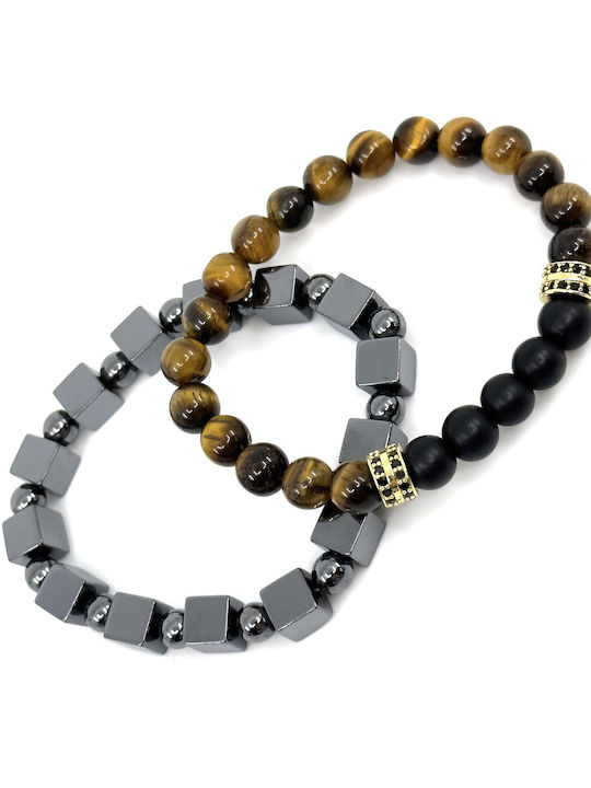 Legend Accessories Мъжка Подредба Гривни от Неръждаема Стомана 21см LGD-BR-2025/А