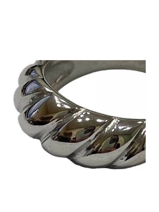 Kostibas Fashion Γυναικείο Δαχτυλίδι από Ατσάλι Επιχρυσωμένο