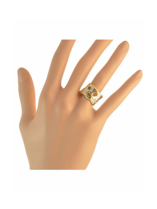 Paraxenies Women's Gold Plated Silver Ring