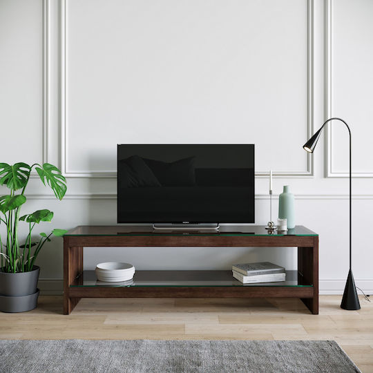 Έπιπλο TV Επιδαπέδιο Καφέ 140x45x45εκ.