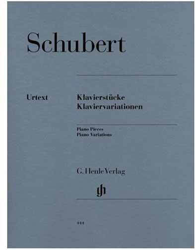 G. Henle Verlag Schubert Piano Pieces Piano Variations Παρτιτούρα για Πιάνο