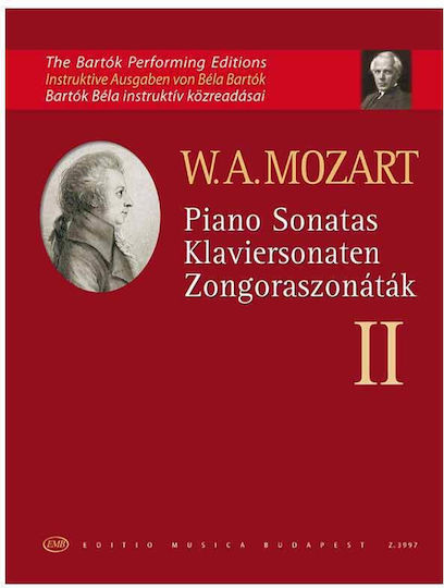 Editio Musica Budapest Mozart Piano Sonatas II Bartok Sheet Music for Piano