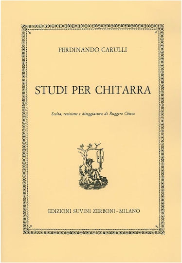 Edizioni Suvini Zerbon Edizioni Suvini Zerbon Carulli Ferdinado - Studi Per Chitarra Learning Method for Guitar