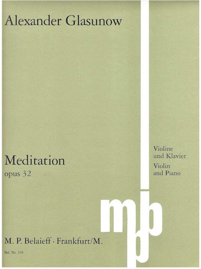 M. P. Belaieff für Klavier