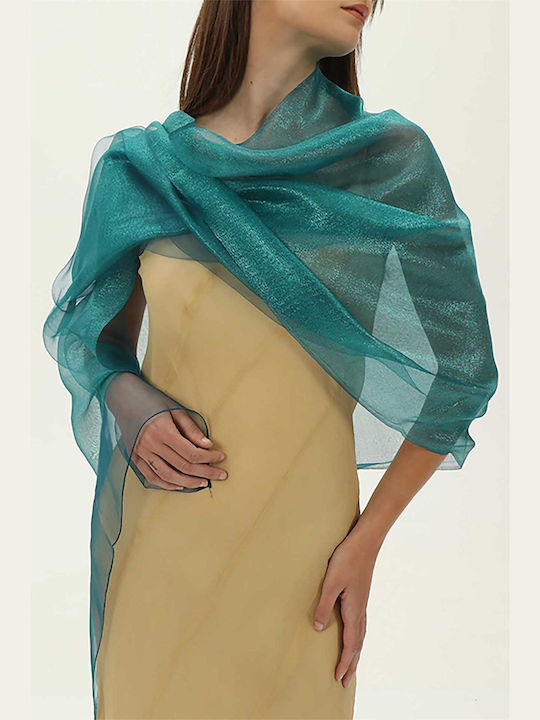 Folli Follie Women's Silk Scarf Green -.