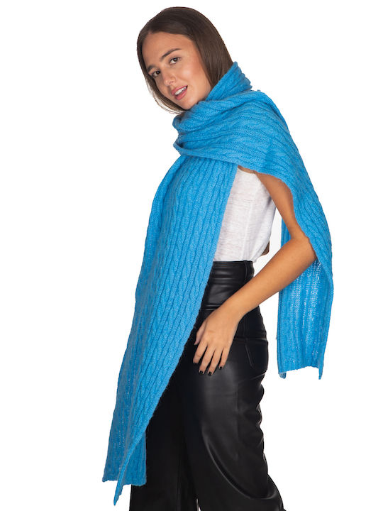 Women's Knitted Scarf Light Blue