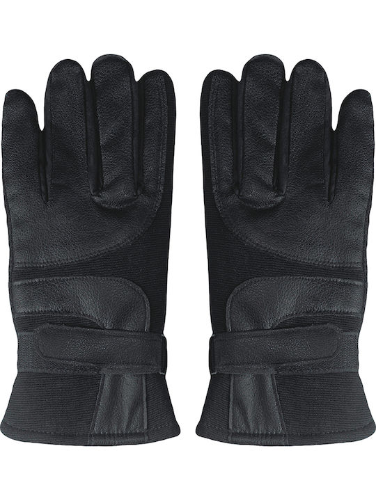 Schwarz Leder Handschuhe