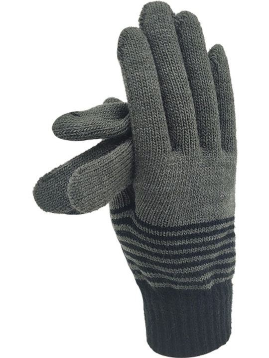 Gift-Me Gray Gestrickt Handschuhe