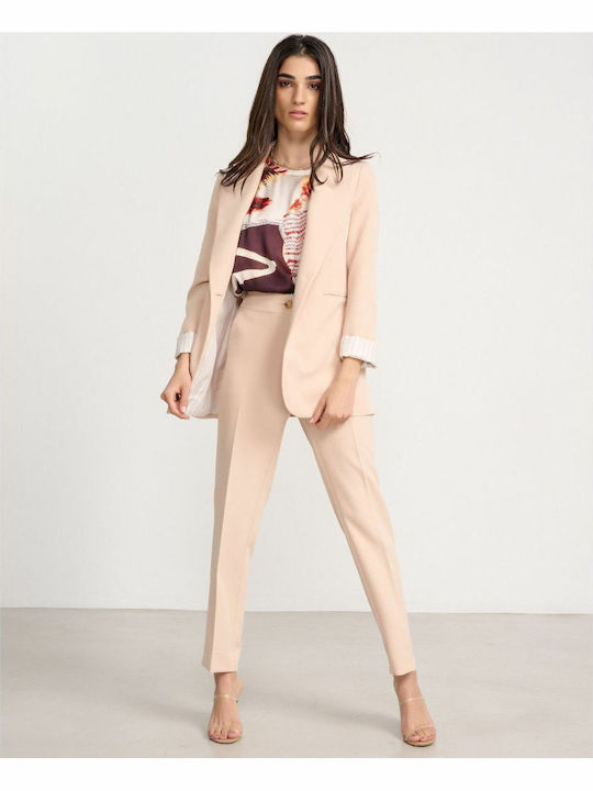 Passager Blazer pentru femei Sacou Alb