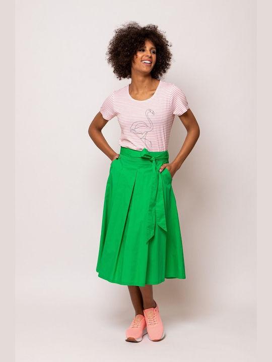 Heavy Tools Women's Cloche Skirt Green S23-GR
