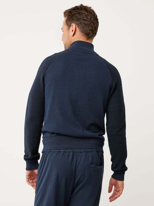 Men's Knitted Cardigan Blue