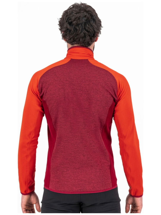 Karpos Outdoor Men's Fleece Cardigan Red