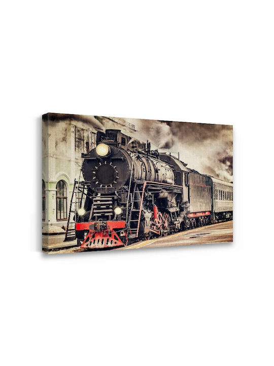 Walls Vintage Train Canvas Painting 30x20cm