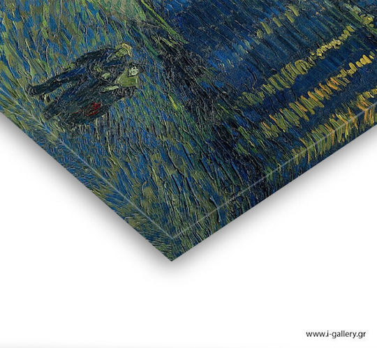 I-gallery Starry Night Over Πίνακας Αντίγραφο του Van Gogh σε Καμβά 120x80cm