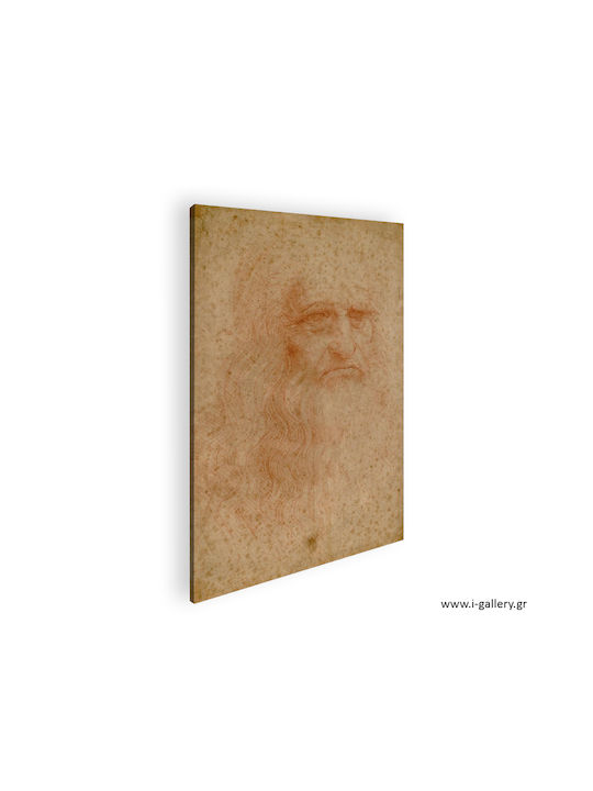 I-gallery Portrait Of A Πίνακας Αντίγραφο του Da Vinci σε Καμβά 50x70cm